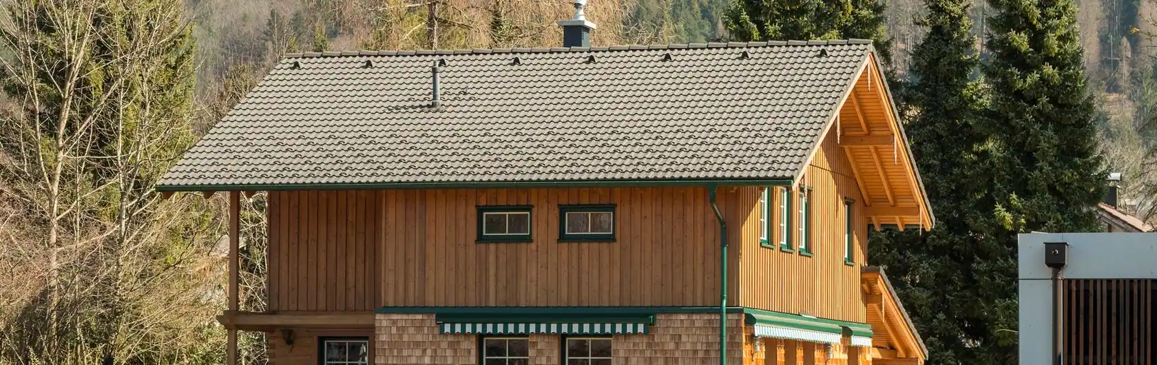 Ein Ferienhaus aus Holz