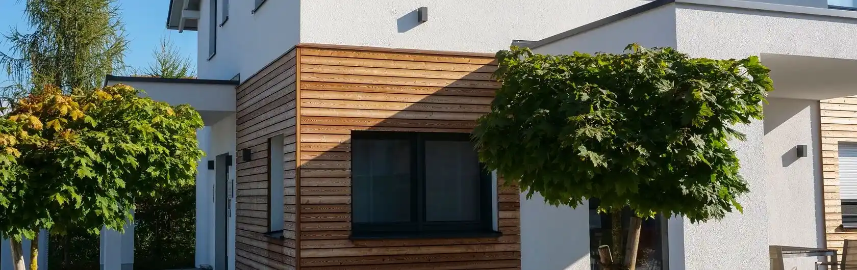 Ein energieeffizientes Passivhaus.