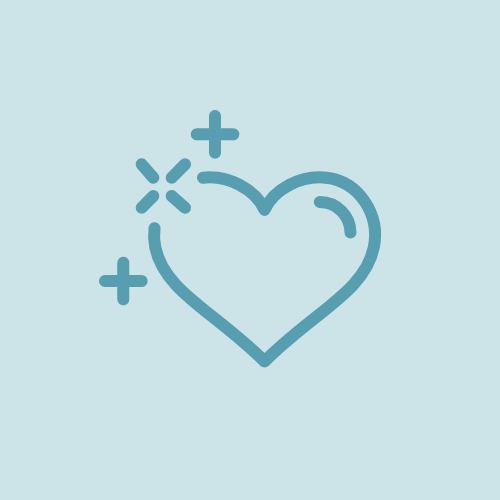 Das Icon zeigt ein Herz und symbolisiert Gesundheit.